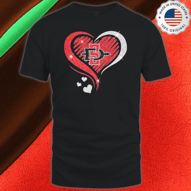 Sdsu Ice Hockey Heart Logo 2023 Shirt