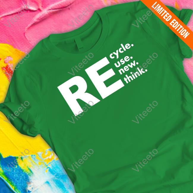 Brianna Recycle Reuse Renew Rethink Long Sleeve Tee Shirt Wh0l3h3art3dly
