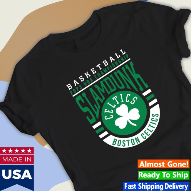 2023 Championship Slamdunk Boston Celtics Basketball Logo Hoodie