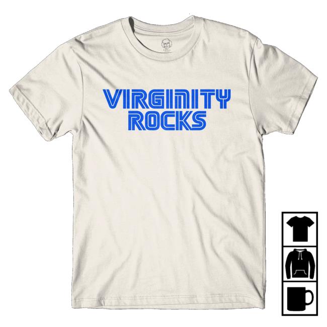 Dannyduncan69 Virginity Rocks Stacked Black Shirts