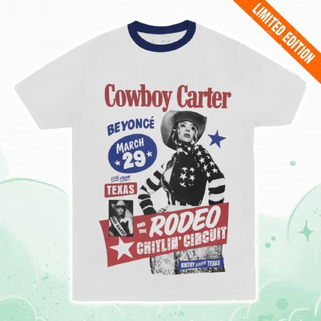 Trending Cowboy Carter Short Sleeve Ringer T-Shirt Beyonce Shop Merch Store