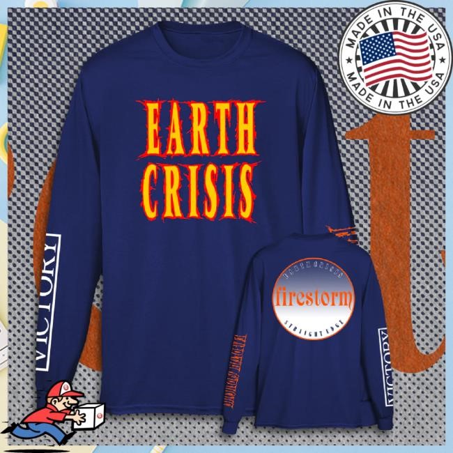 Trending Earth Crisis "Firestorm Circle Logo" Hoodie Holy Mountain Printing Shop Merch Store