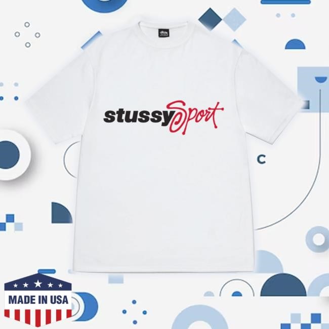 Official Doverstreetmarket Store Stussy Men's Sport Script Tee White Funny Shirt