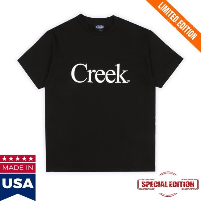 Official Creek Logo T-Shirt - Black Tee Shirt